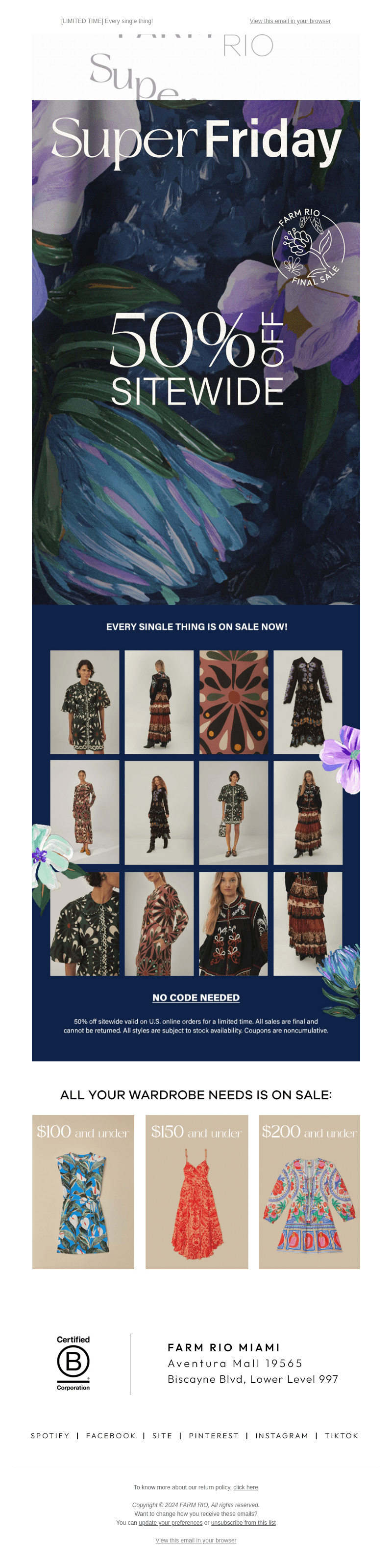 NOW YOU HAVE 50% OFF SITEWIDE