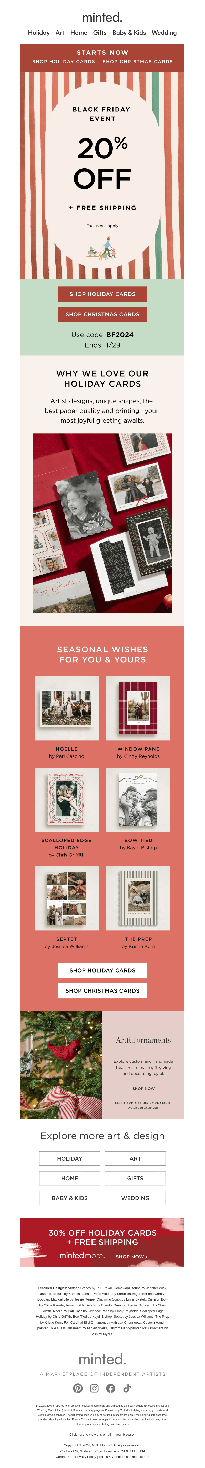 Hello, Black Friday! 20% off holiday cards
