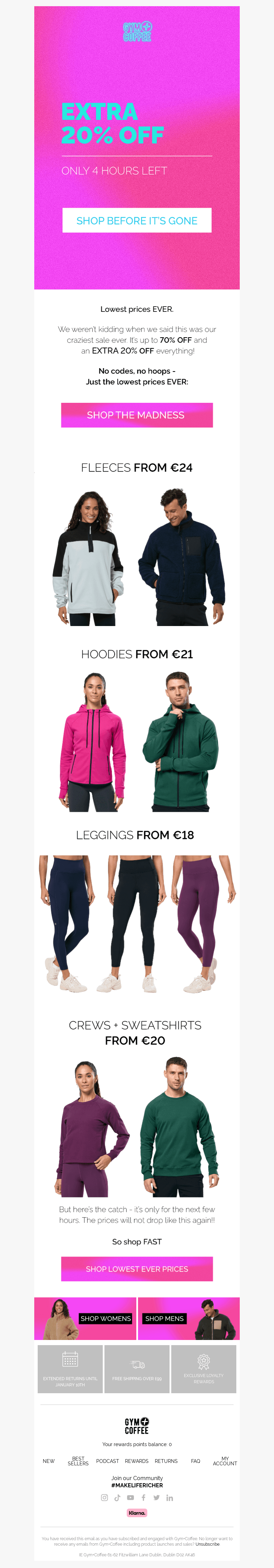 EXTRA 20% Off Ends in 4 Hours! ⏳"