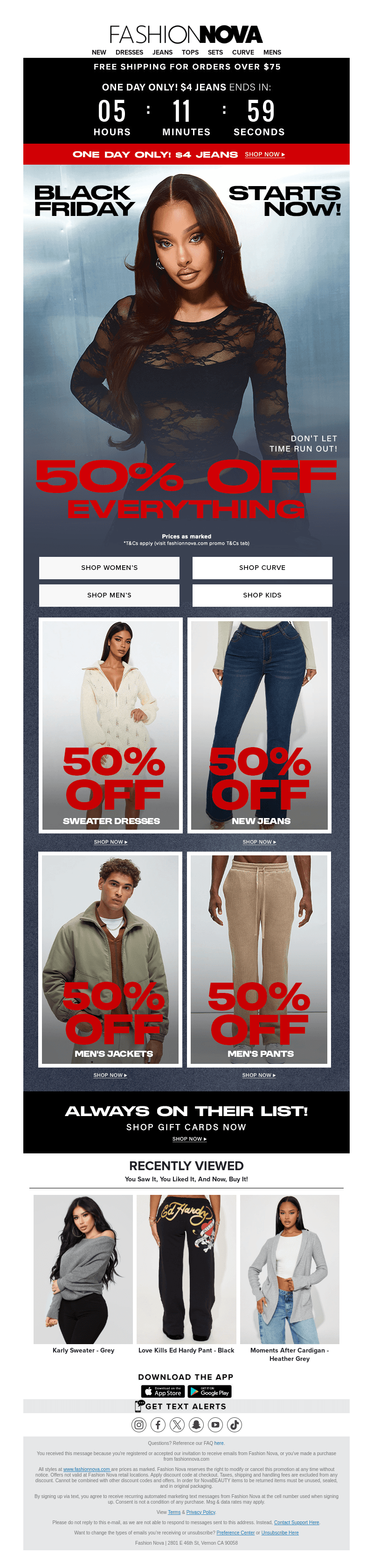 50% Off Everything⏳Time Is Running Out!