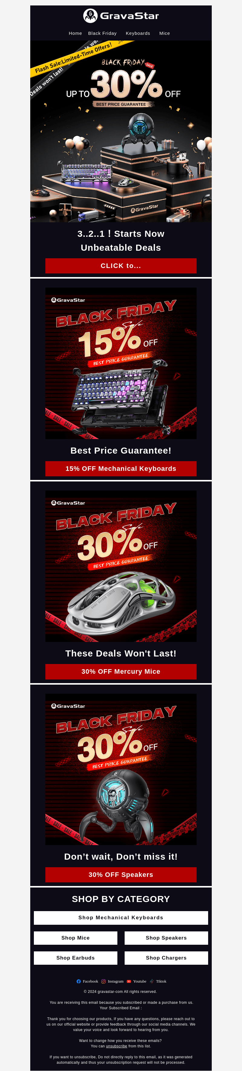GravaStar email from Thu, Nov 28, 2024