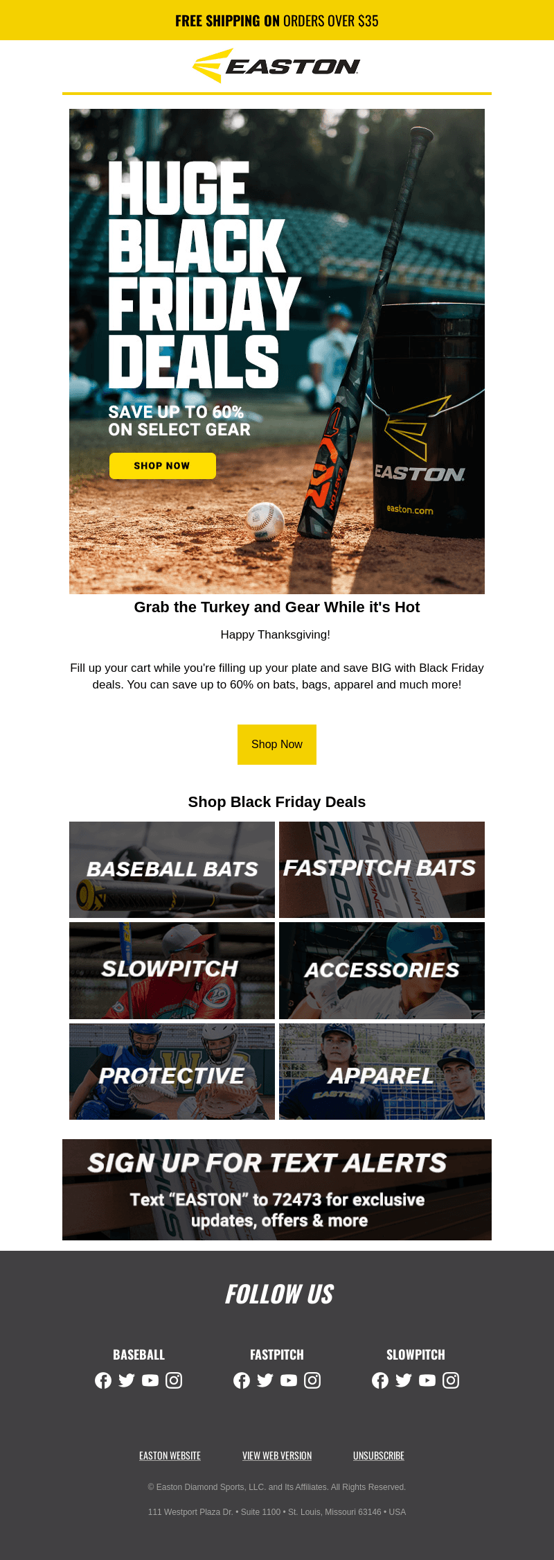 Easton email from Thu, Nov 28, 2024