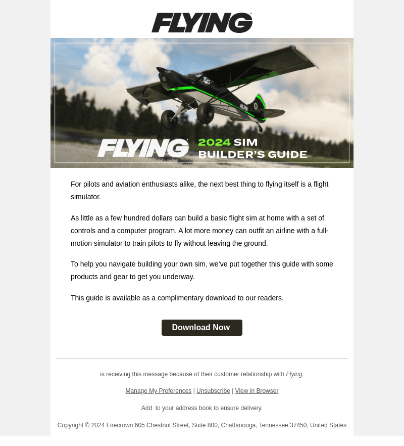 Flying Magazine email from Fri, Nov 29, 2024