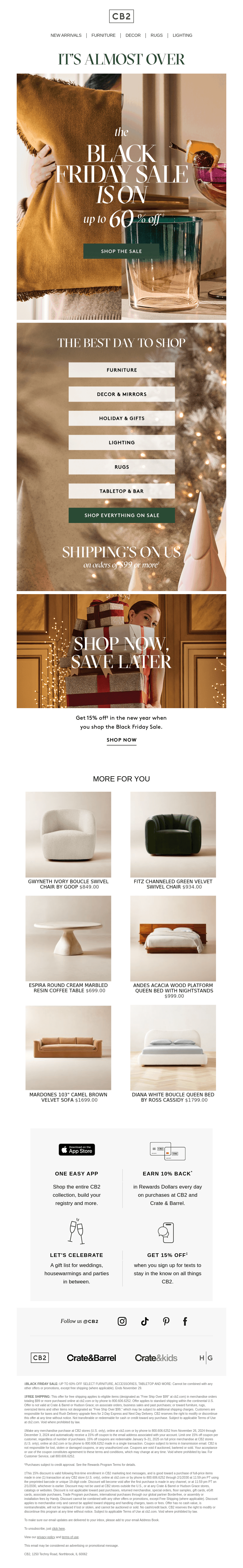 EVERY ROOM IS ON SALE