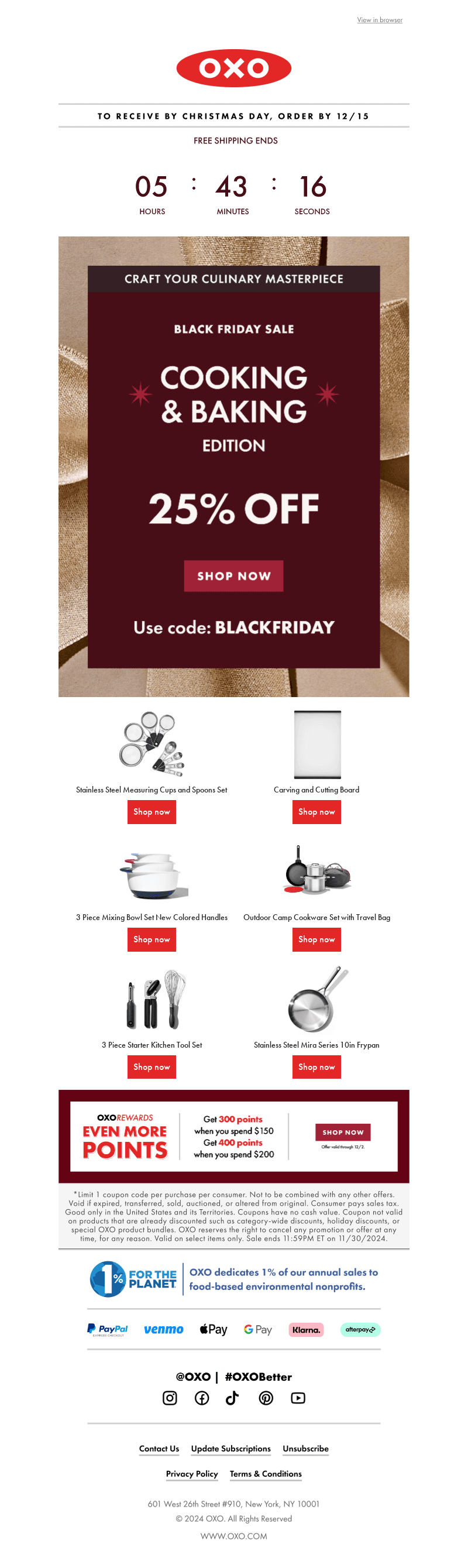 Last call for free shipping!