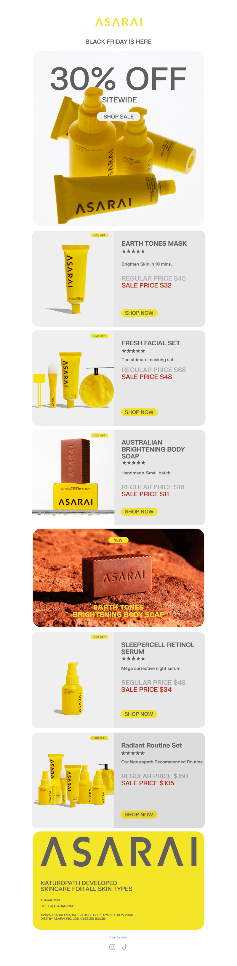 30% OFF SITEWIDE IS ON 💛