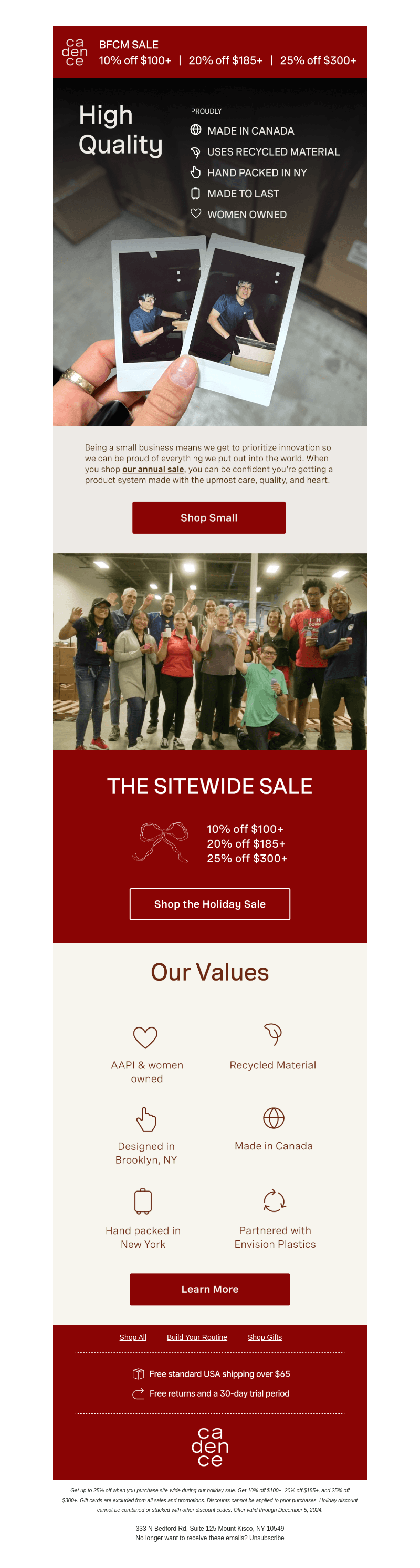 Shop small, shop quality