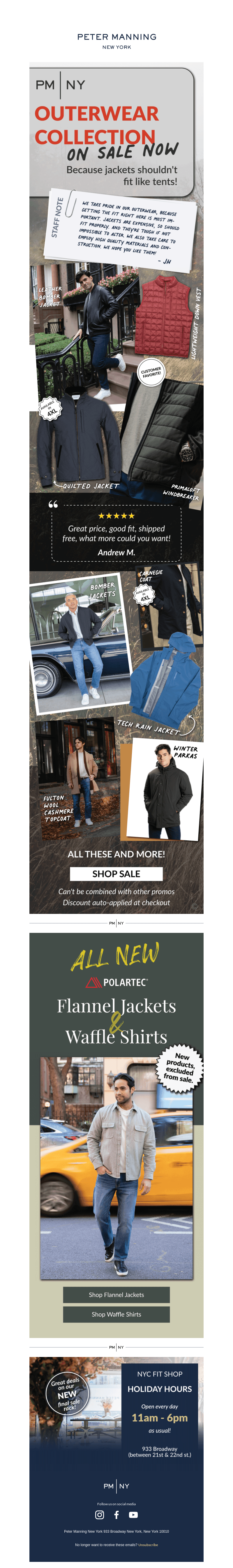PM|NY Outerwear SALE