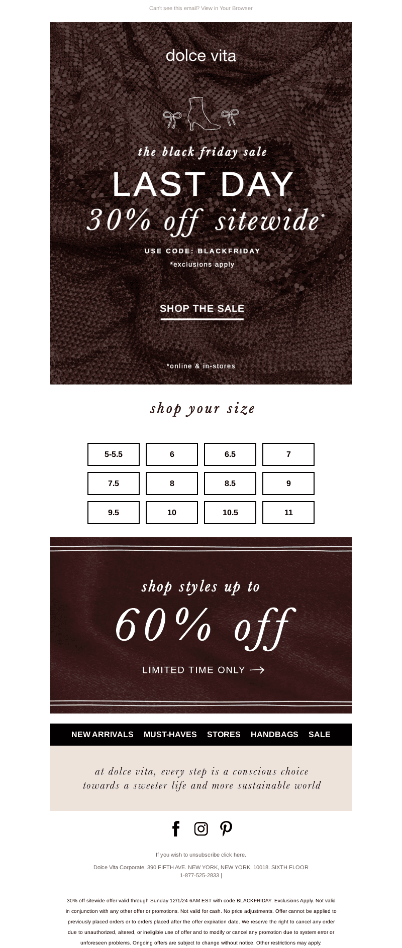 YOUR SIZE IS 30% OFF