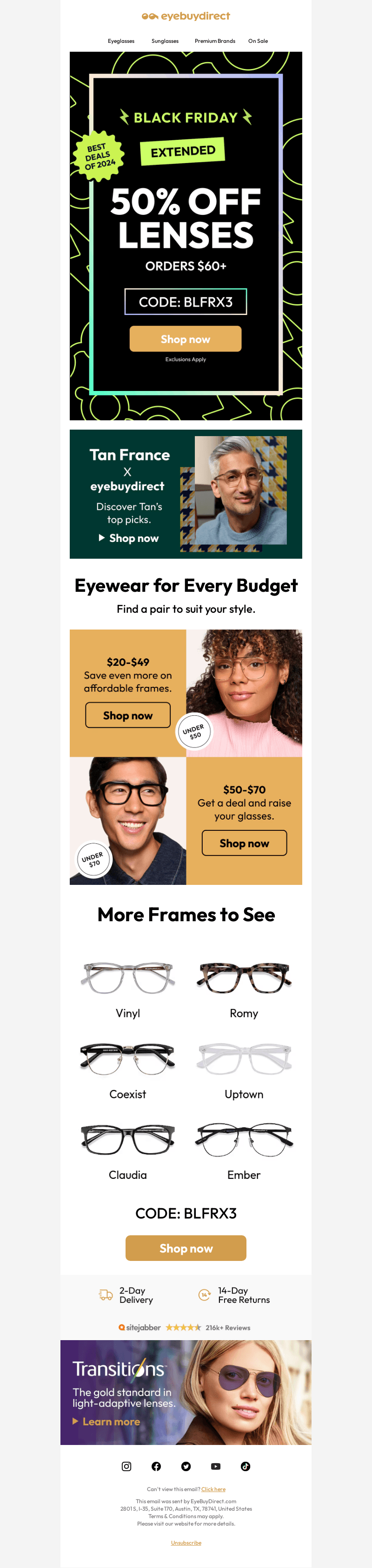 50% Off Lenses Orders $60+ 💚⚡