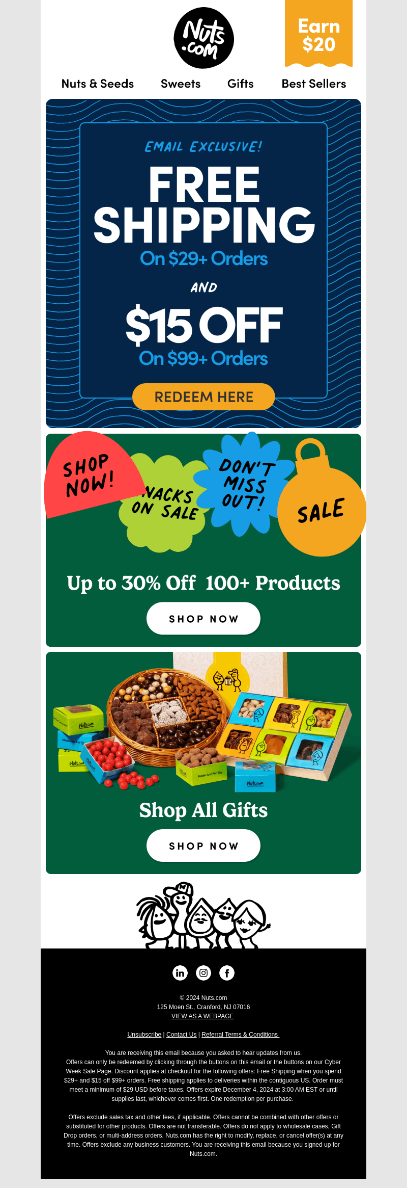 EMAIL EXCLUSIVE: $15 OFF & Free Shipping