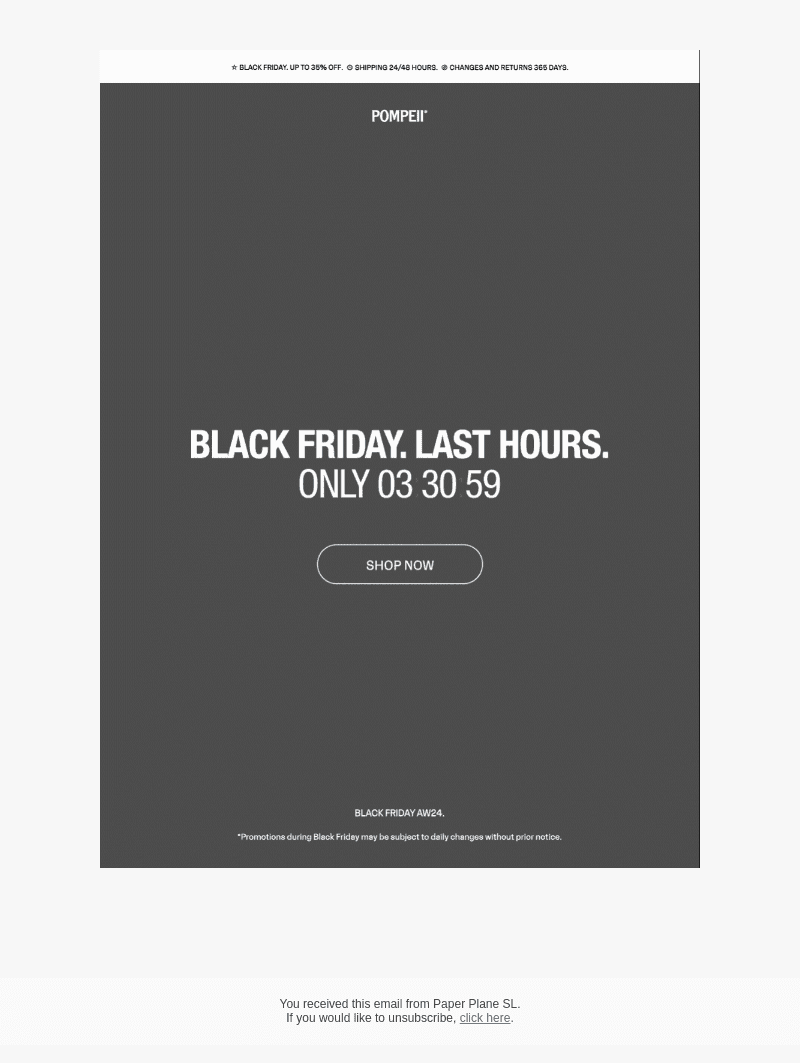 ⌛️ LAST 3 HOURS. BLACK FRIDAY.