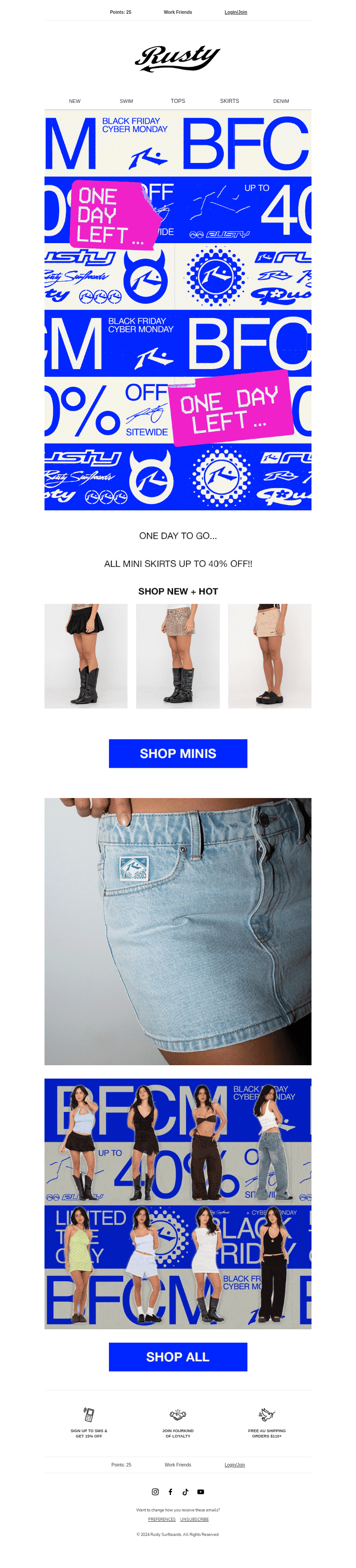ALL MINI SKIRTS UP TO 40% OFF 🔥