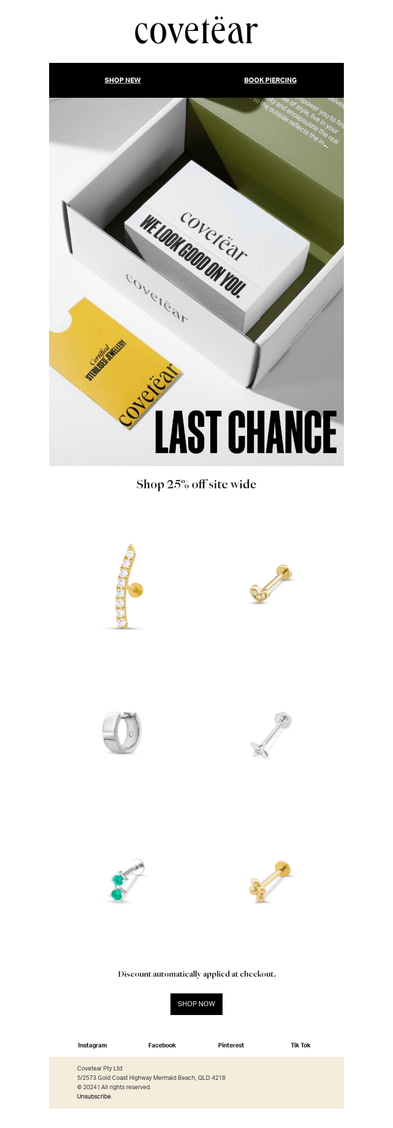 25% OFF SITE WIDE