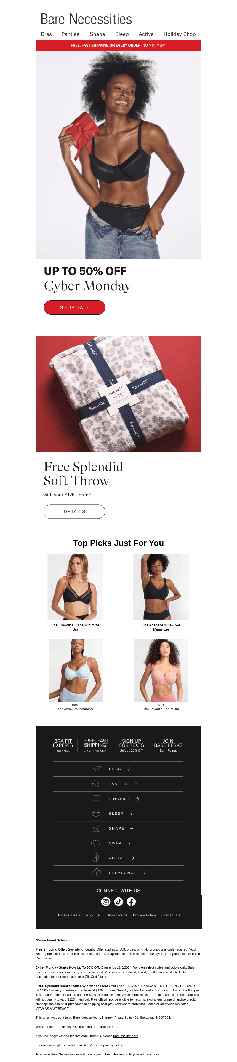 We're Offering Up To 50% Off Bras