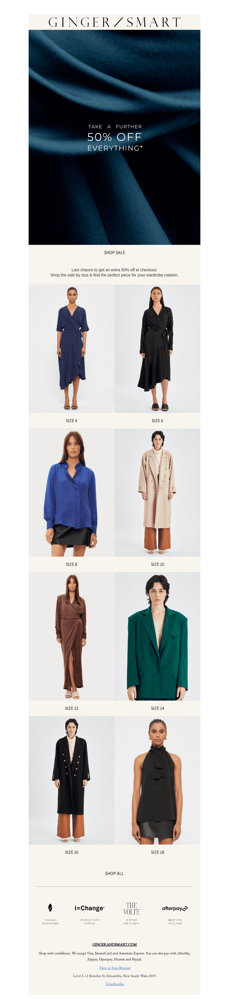 Last Chance for Extra 50% Off
