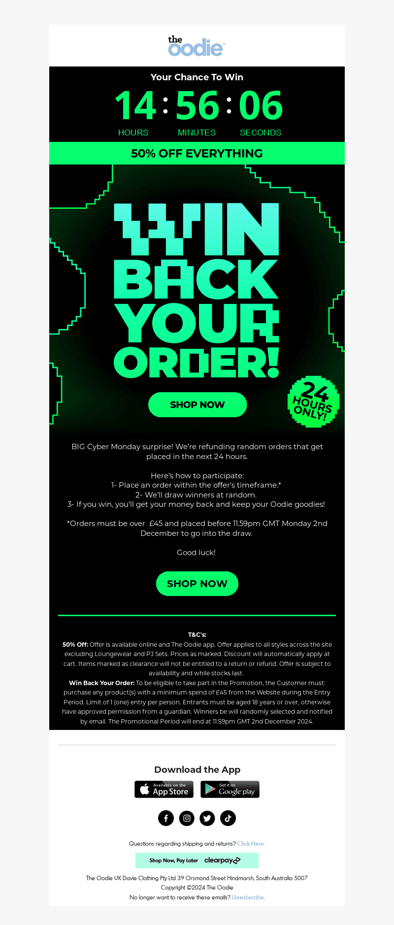 WIN back your order! 🤩🚨