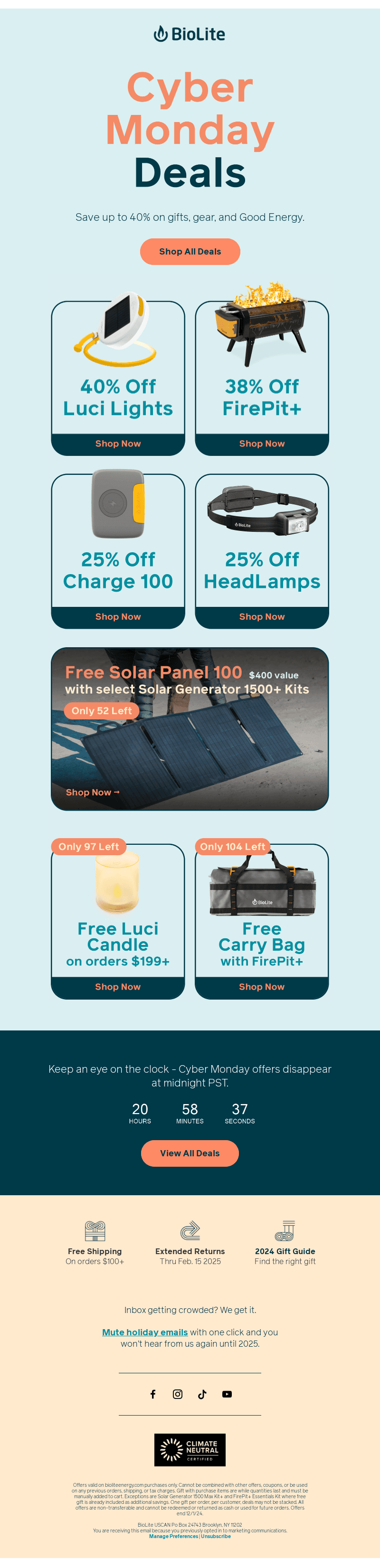 Cyber Monday Specials