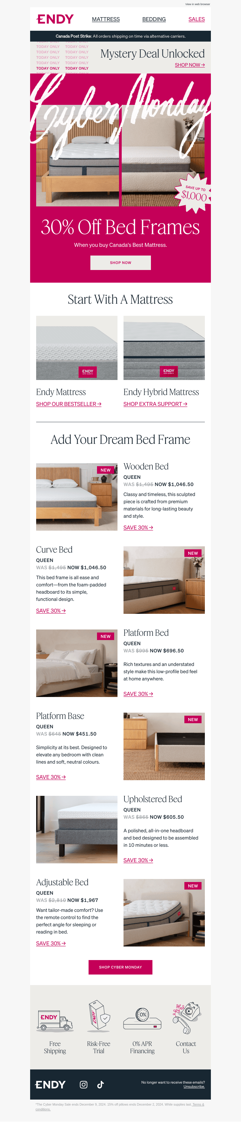 Up to $1,000 off all beds 🤯