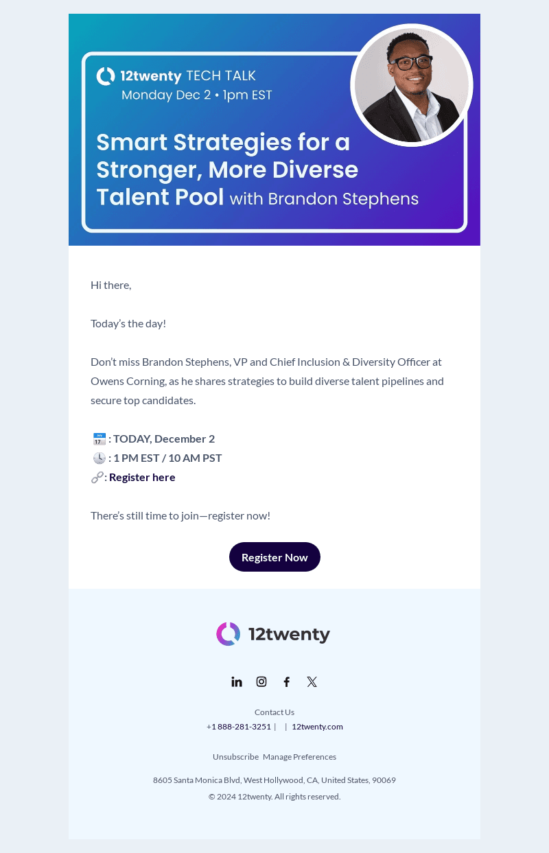 Last Chance: Join Today’s Webinar!