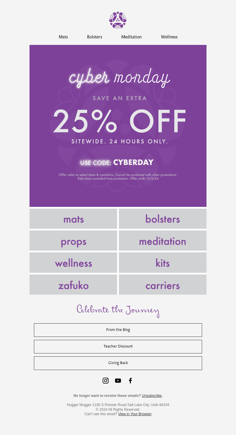 Cyber Monday Zen: Extra 25% Off Sitewide!