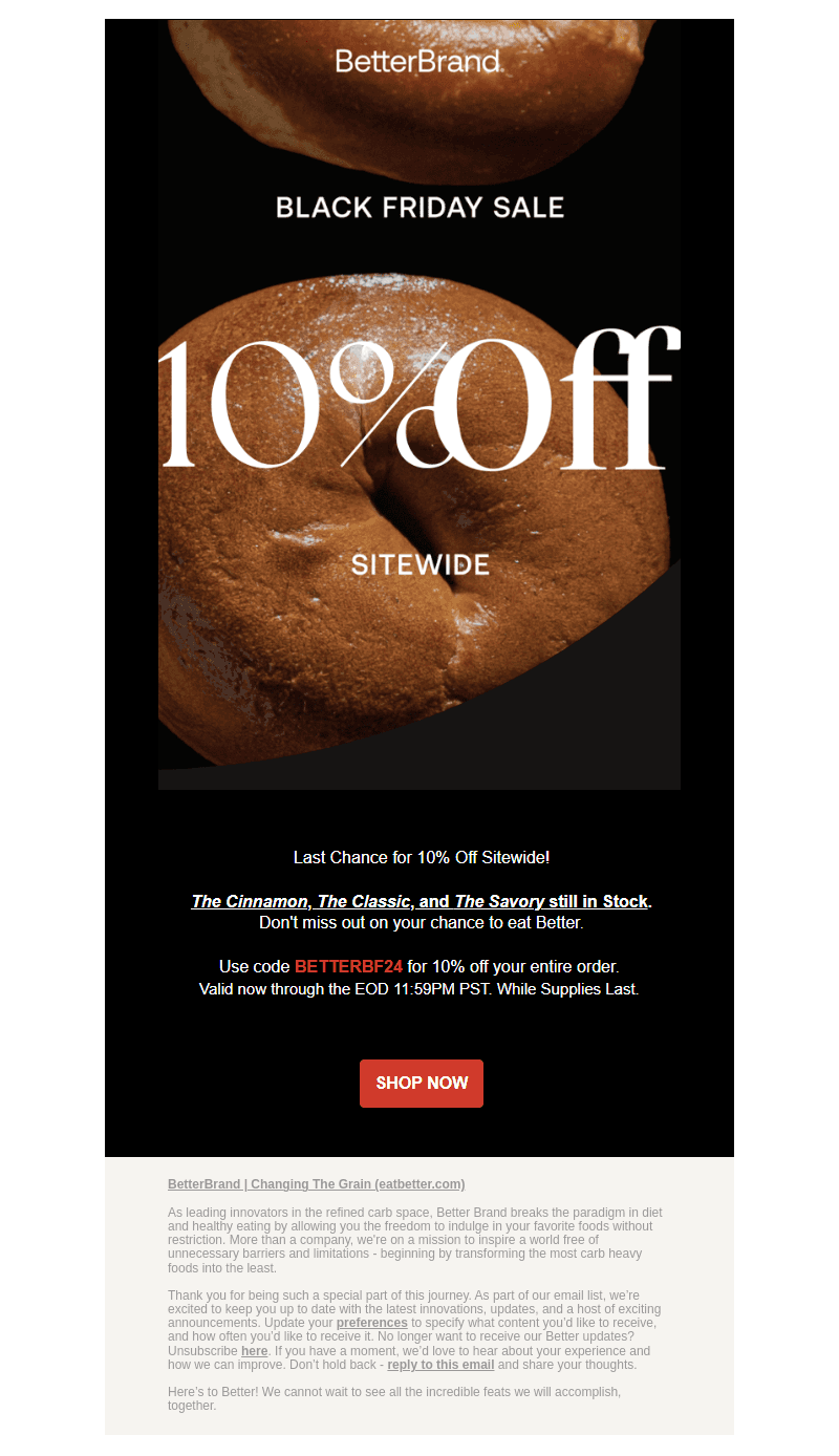 🥯Last Chance for 10% Off Sitewide