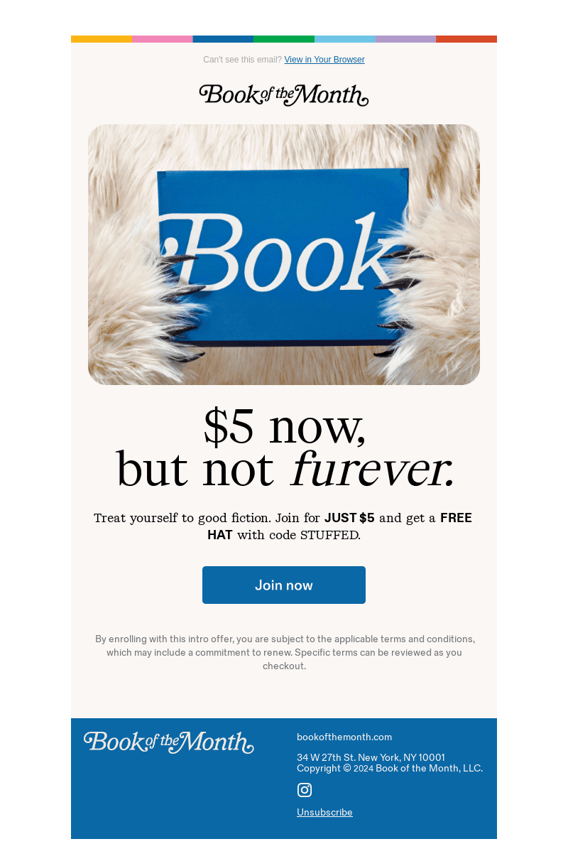Book of the Month email from Mon, Dec 2, 2024