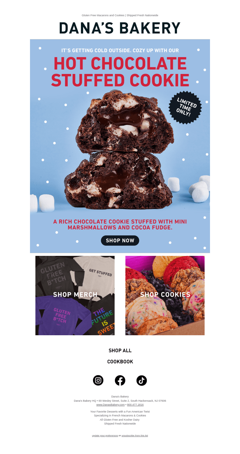 The STUFFED Hot Chocolate Cookie is here!! 🍫🍪
