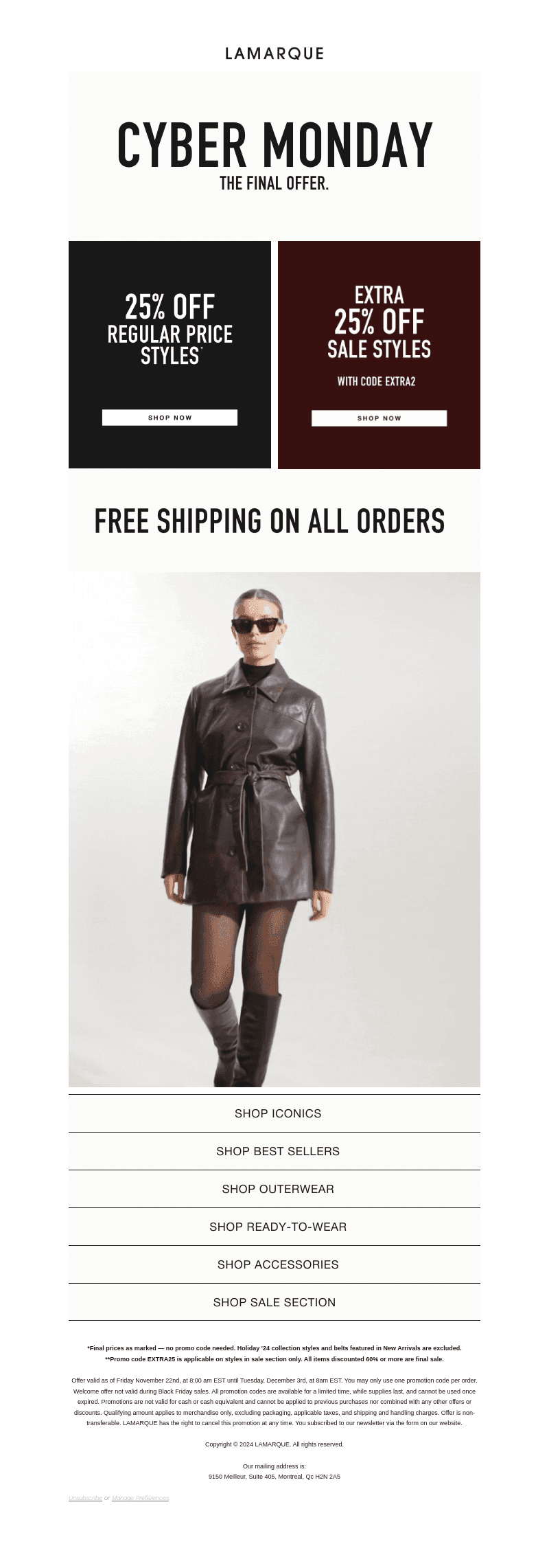 Final Offer → FREE SHIPPING ON ALL ORDERS