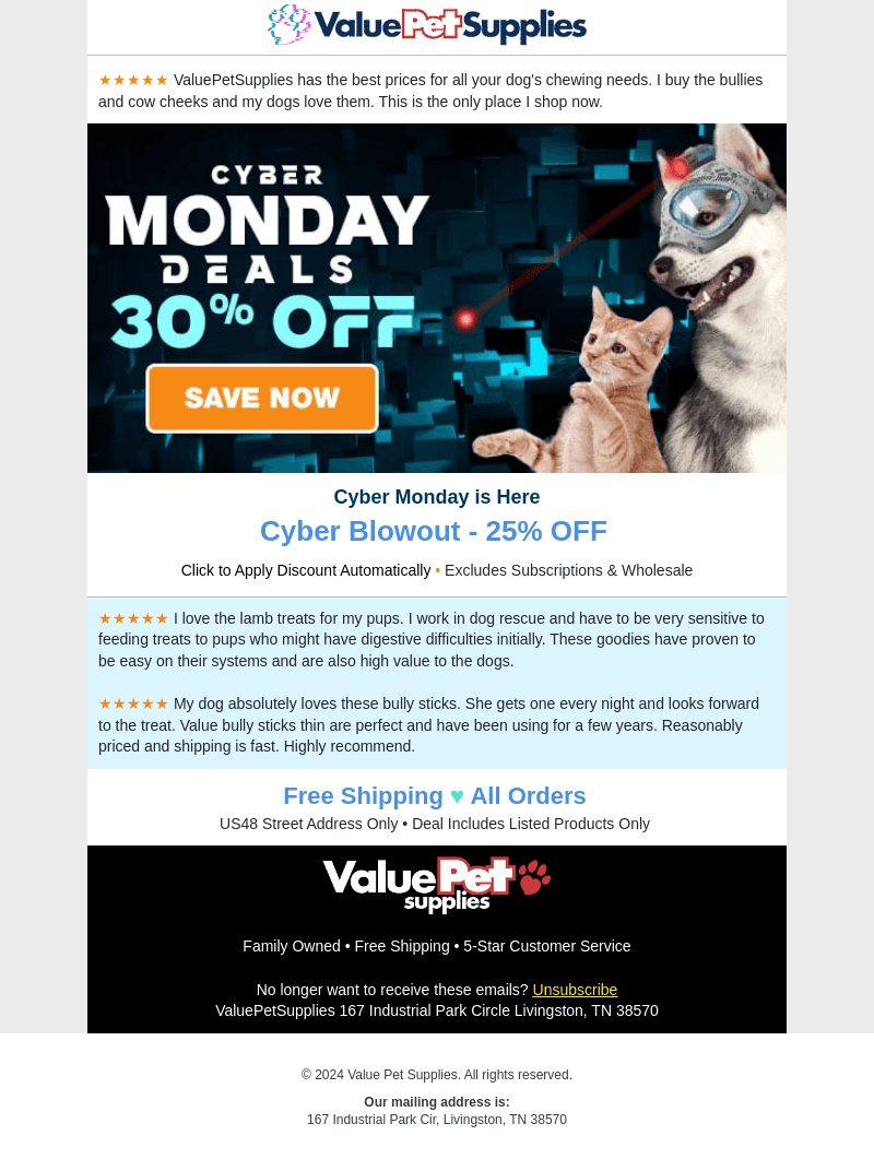Cyber Monday Starts Now!