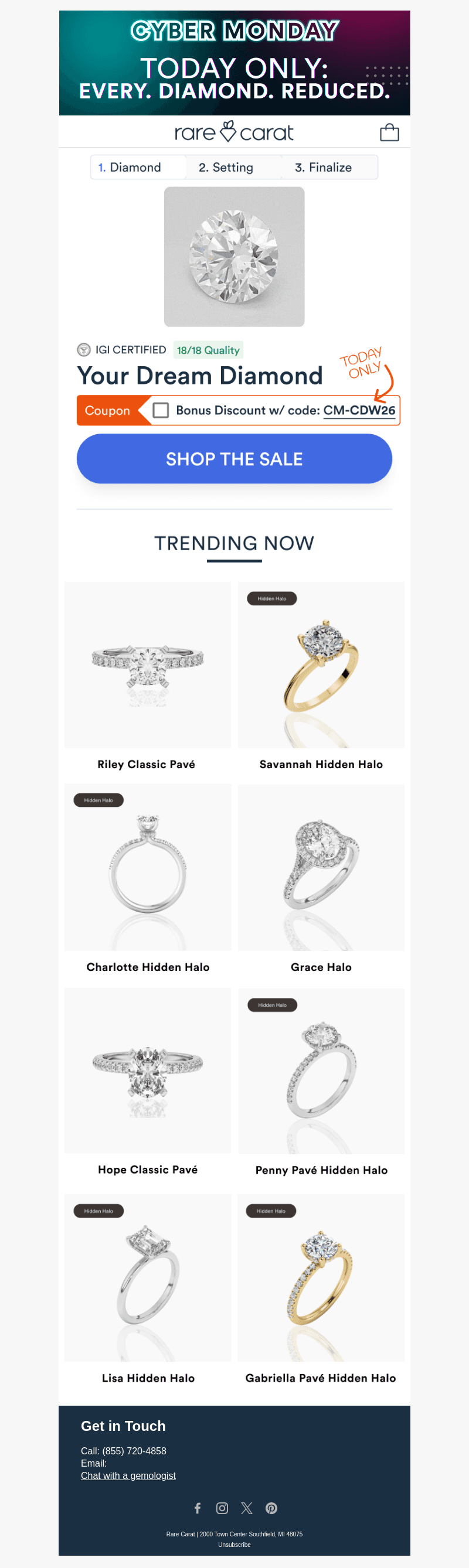 Every Diamond Reduced: Today Only! 💥