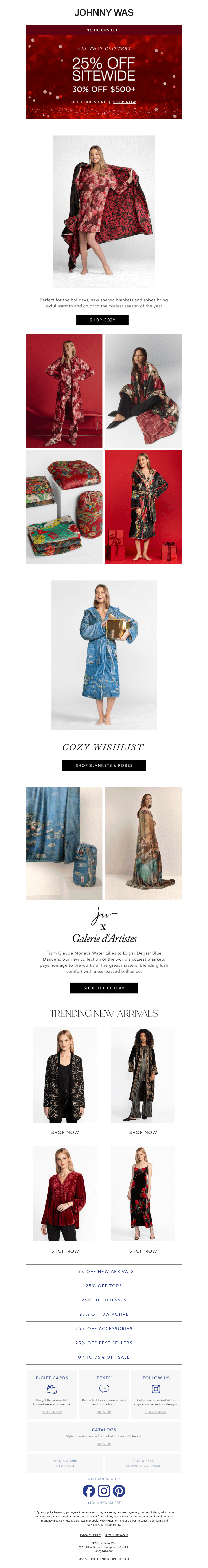 Tick Tock: Just Hours Left for 25% Off Everything