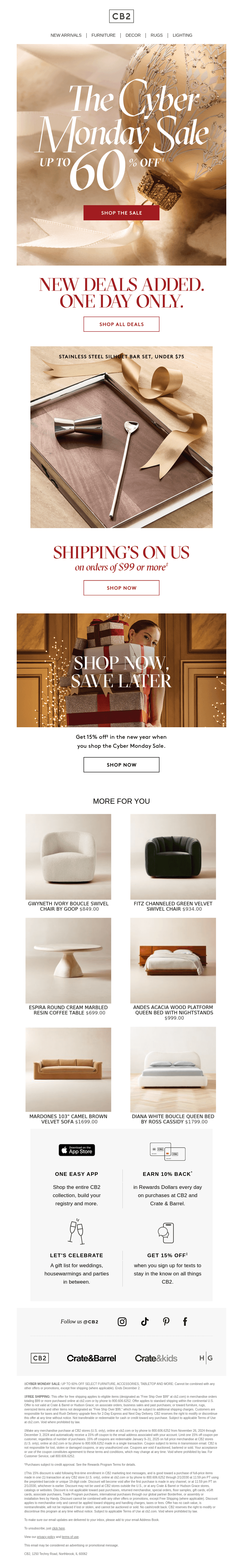 ENDING SOON: UP TO 60% OFF