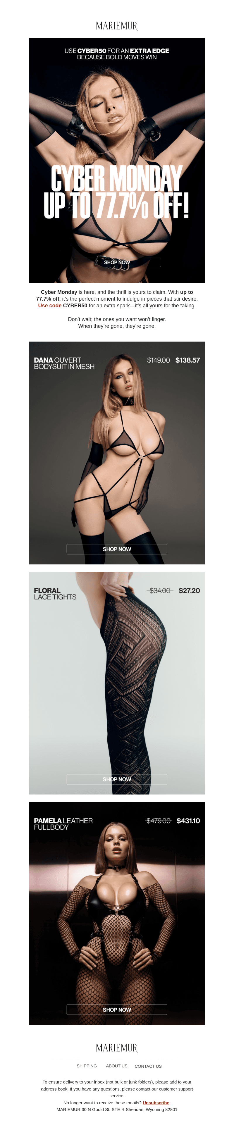 Cyber Monday: The Final Seduction Awaits