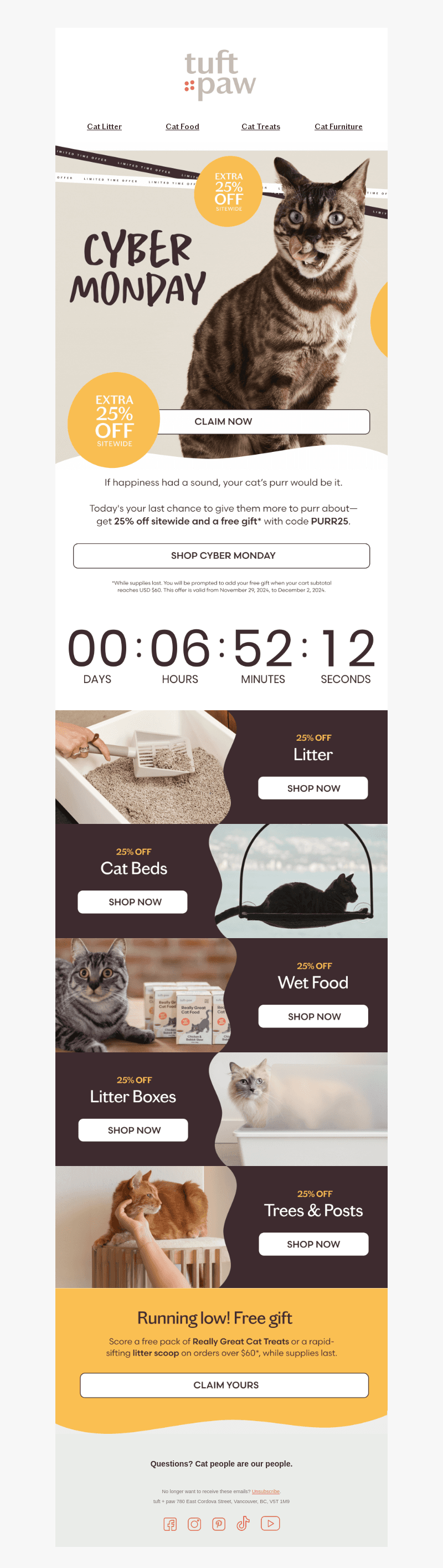 psssttt - offer ends at midnight! 😿