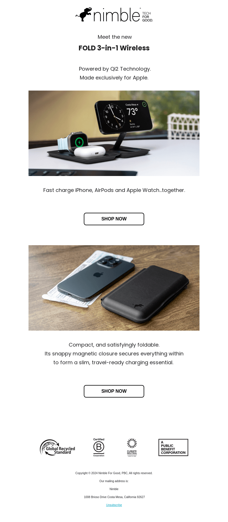 Get into the FOLD 3-in-1 Wireless
