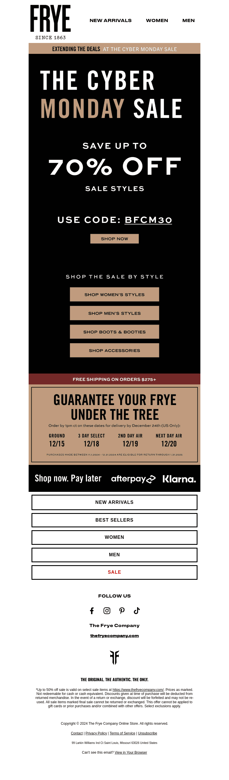 EXTENDED: Cyber Monday Up to 70% Off with Code