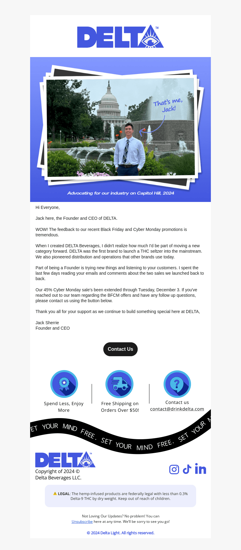 A BFCM Update from our Founder, Jack Sherrie