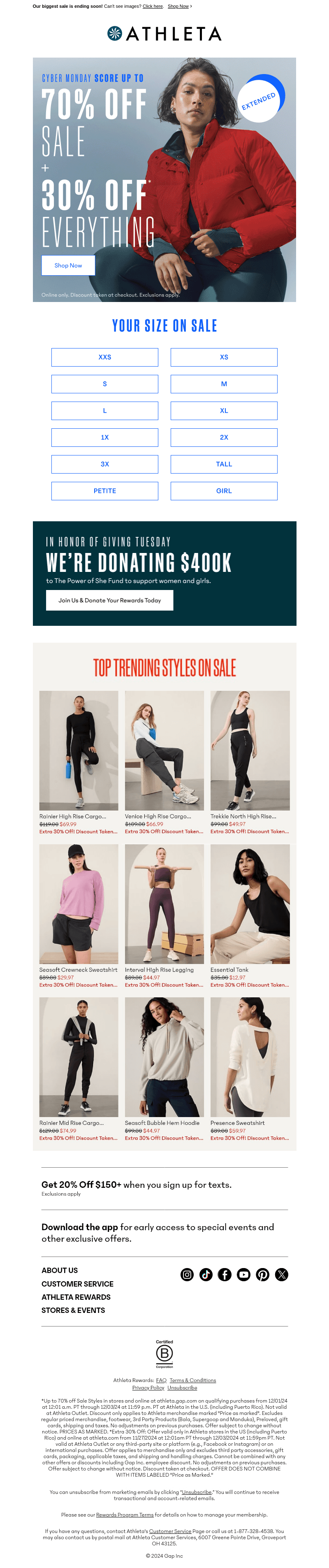 FINAL HOURS: 70% OFF is going, going...