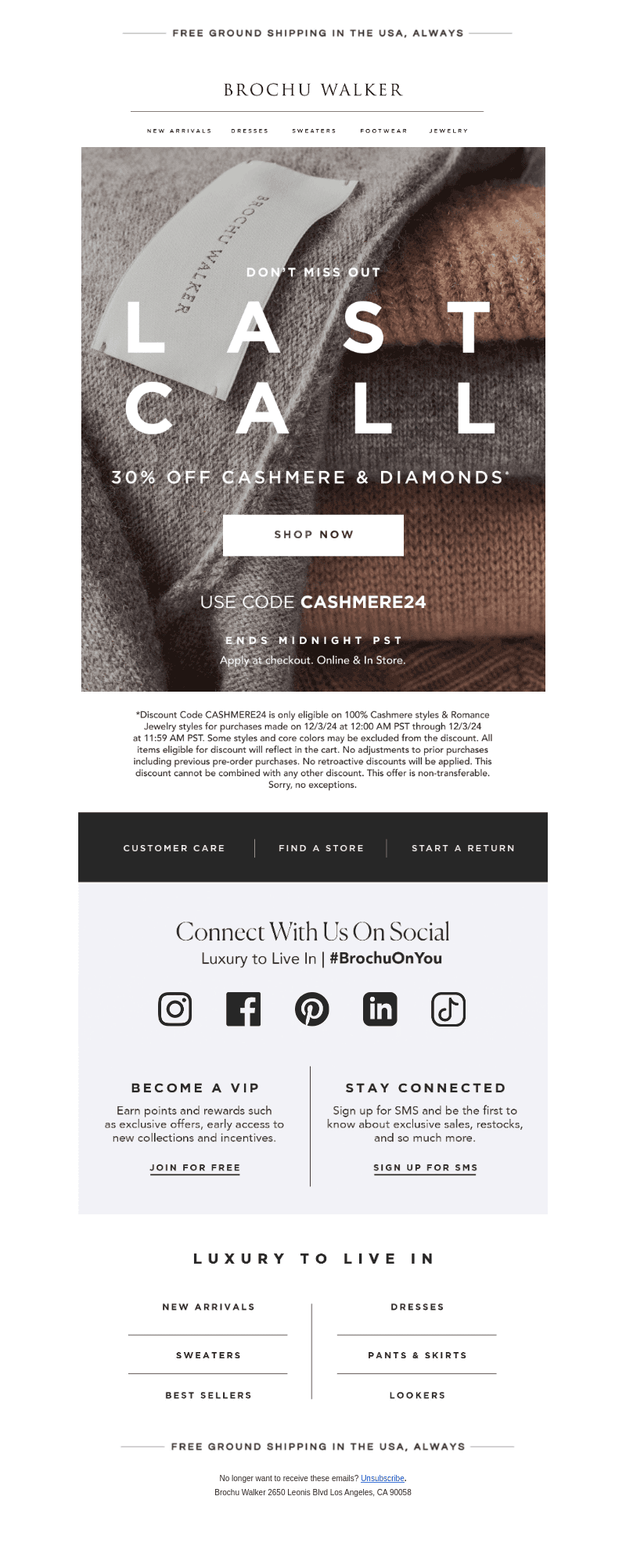 Cashmere Tuesday Ends @ Midnight