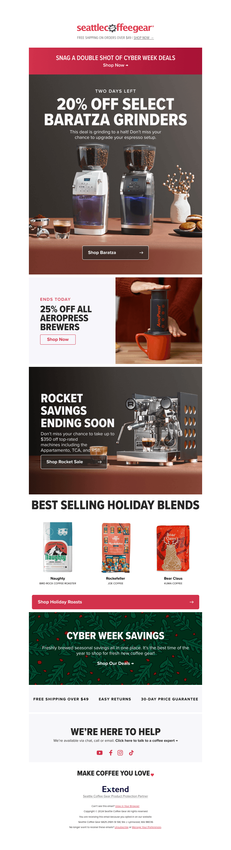 Final Days for Rocket and Baratza!