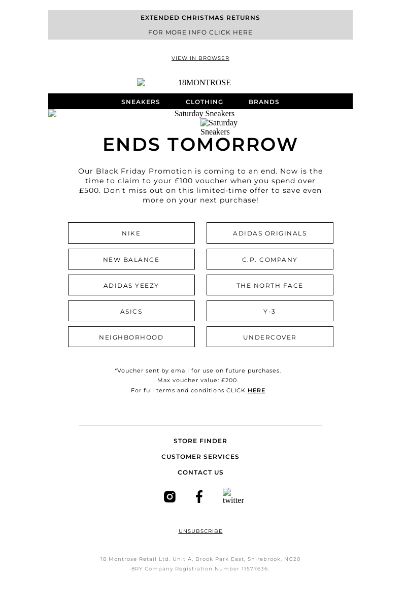 Black Friday Ends Tomorrow. 📅