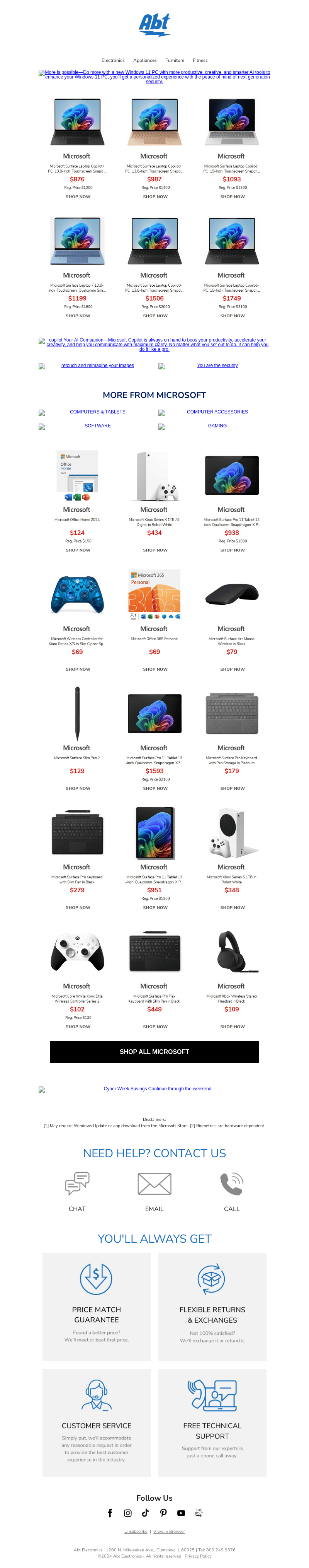 Save Up to $400 on Microsoft–Cyber Week Ends Soon