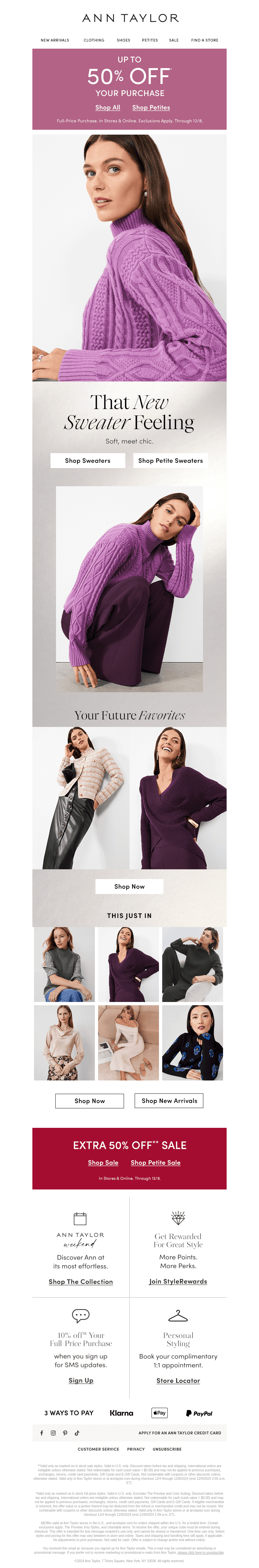 Up To 50% Off Sweaters? Yes, Please