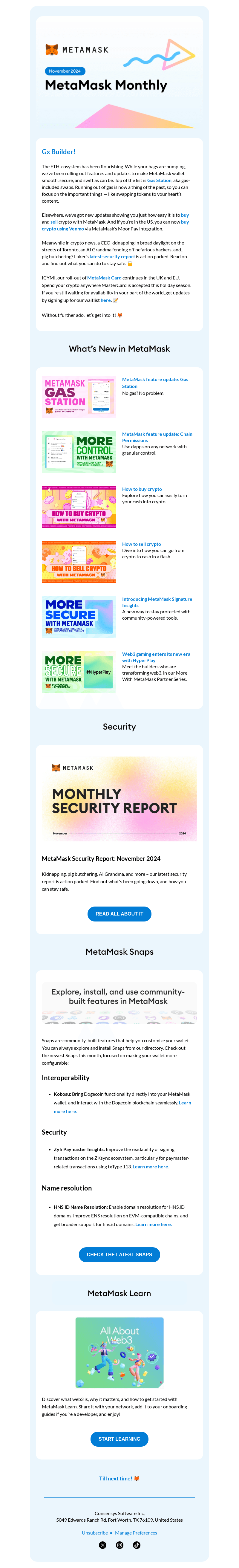 MetaMask email from Fri, Dec 6, 2024