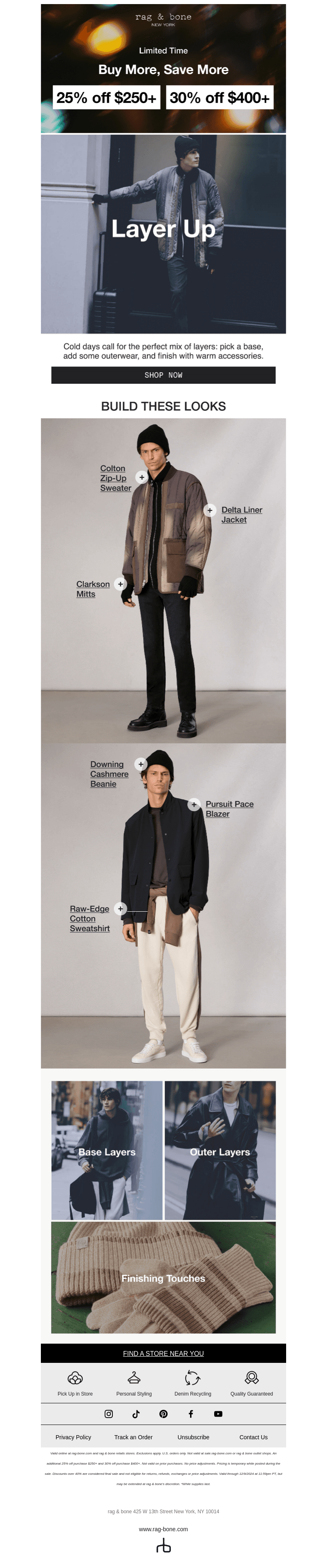 Up to 30% Off Winter Layers