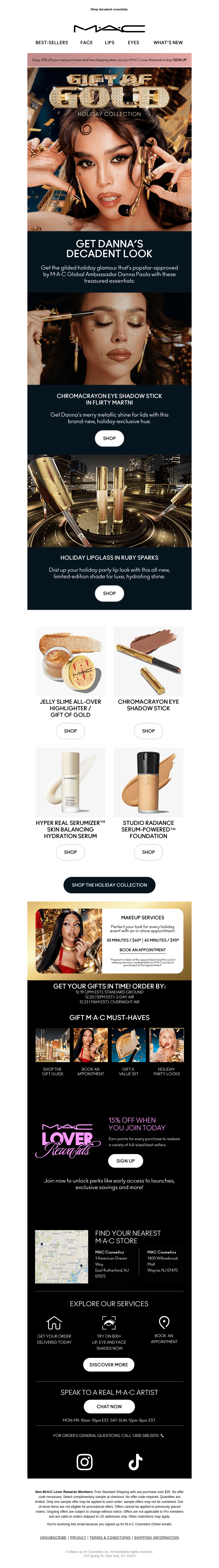 MAC Cosmetics email from Sat, Dec 7, 2024