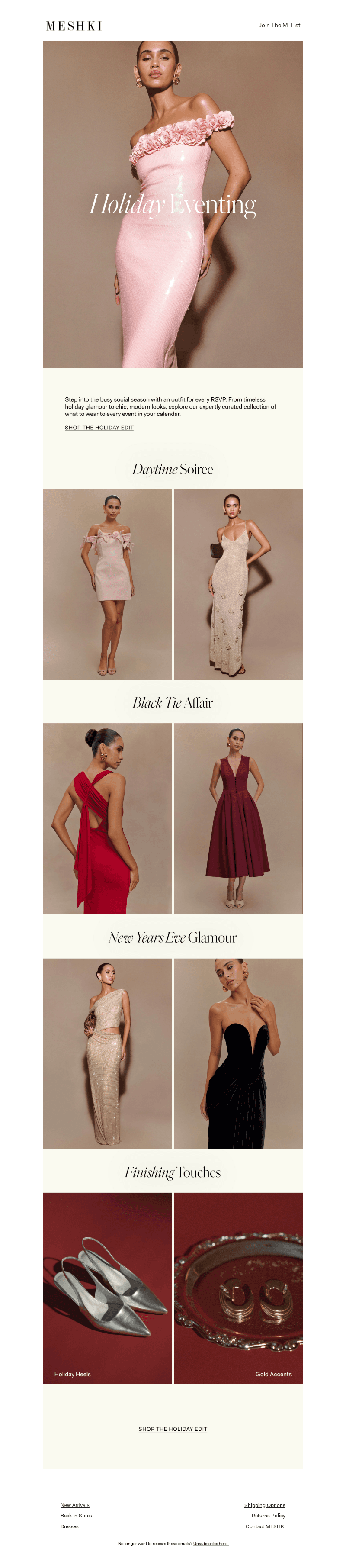 Your holiday calendar, styled.