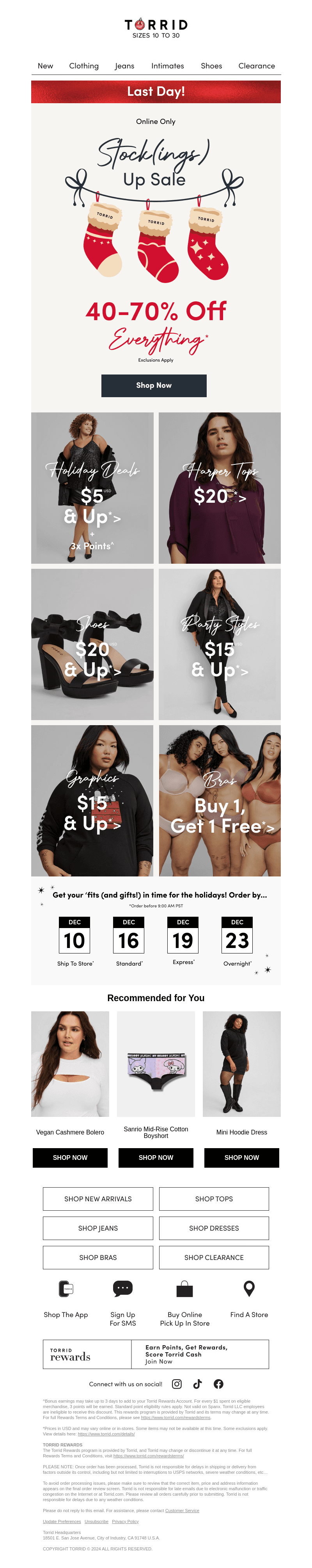 LAST DAY for 40-70% off SITEWIDE!