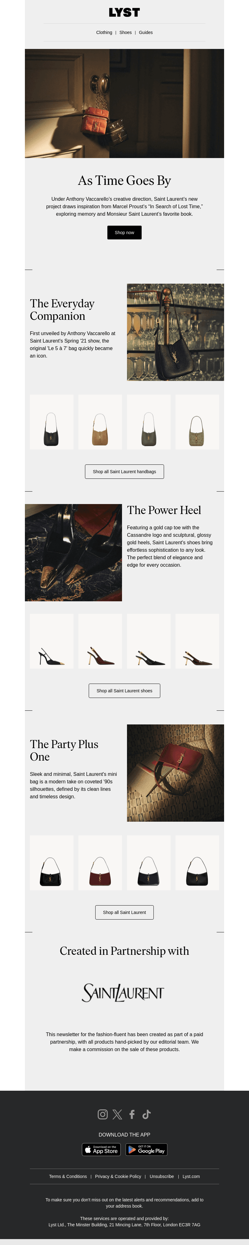 Saint Laurent: As Time Goes By